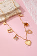 CHARM NECKLACE-HEARTS CLOVER STONE | 80N92688