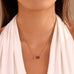 OVAL GEMSTONE CHARM PENDANT NECKLACE | 40NK9661