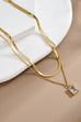 18K STAINLESS STEEL TARNISH FREE LAYERED NECKLACE | 40NK9665