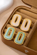 Enamel Rectangle Cutout Stud Earrings Set | 80E61642