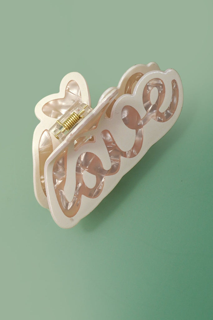 VALENTINE'S Love Script Hair Claw Clips | 40H1038