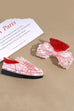 Acetate novelty shoe bow Hair Claw Set | 40H1037