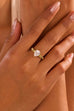 Baguette rhinestone cocktail eternity band Ring | 40R143