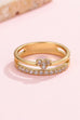 Baguette rhinestone cocktail eternity band Ring | 40R143