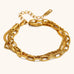 18K STAINLESS STEEL TARNISH FREE LAYERED BRACELET | 40B5225