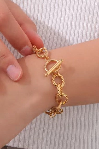 18K STAINLESS STEEL TARNISH FREE CHAIN BRACELET | 40B5227