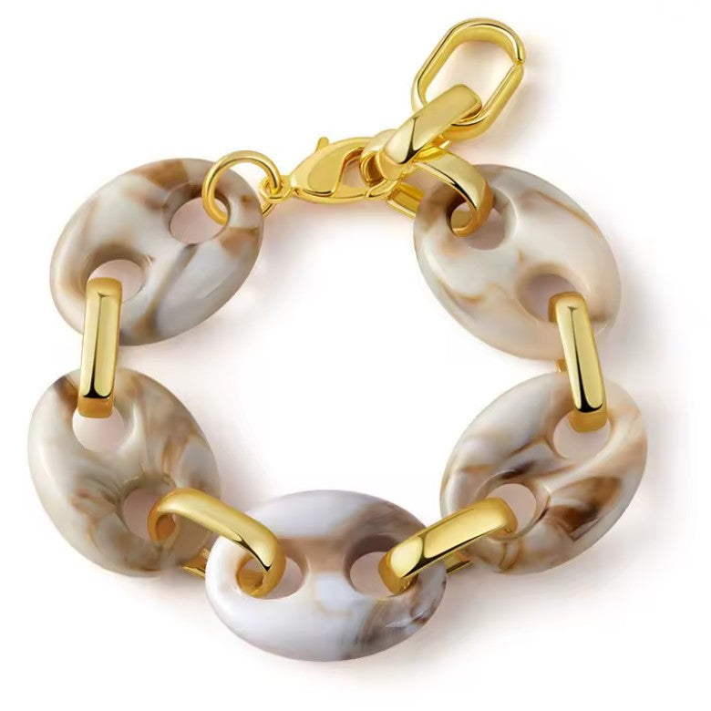 Marbled Resin Link Bracelet | 40B5232