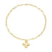 NOTABLE HAMMERED CROSS FRONT TOGGLE NECKLACE | 40NK9666