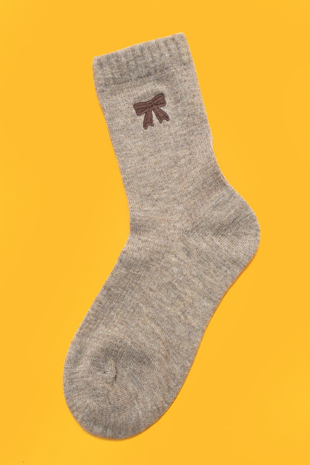 WOMAN RIBBED BOW KNOT SOCKS | 40S02077
