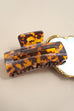 Marbled Acetate Rectangle Hair Claw Clips | 40H1041