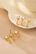Gold-Tone Double Crystal Ear Jacket Earrings | 80E61706