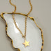 18K STAINLESS STEEL TARNISH FREE STAR NECKLACE | 40NK9667