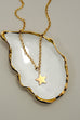 18K STAINLESS STEEL TARNISH FREE STAR NECKLACE | 40NK9667