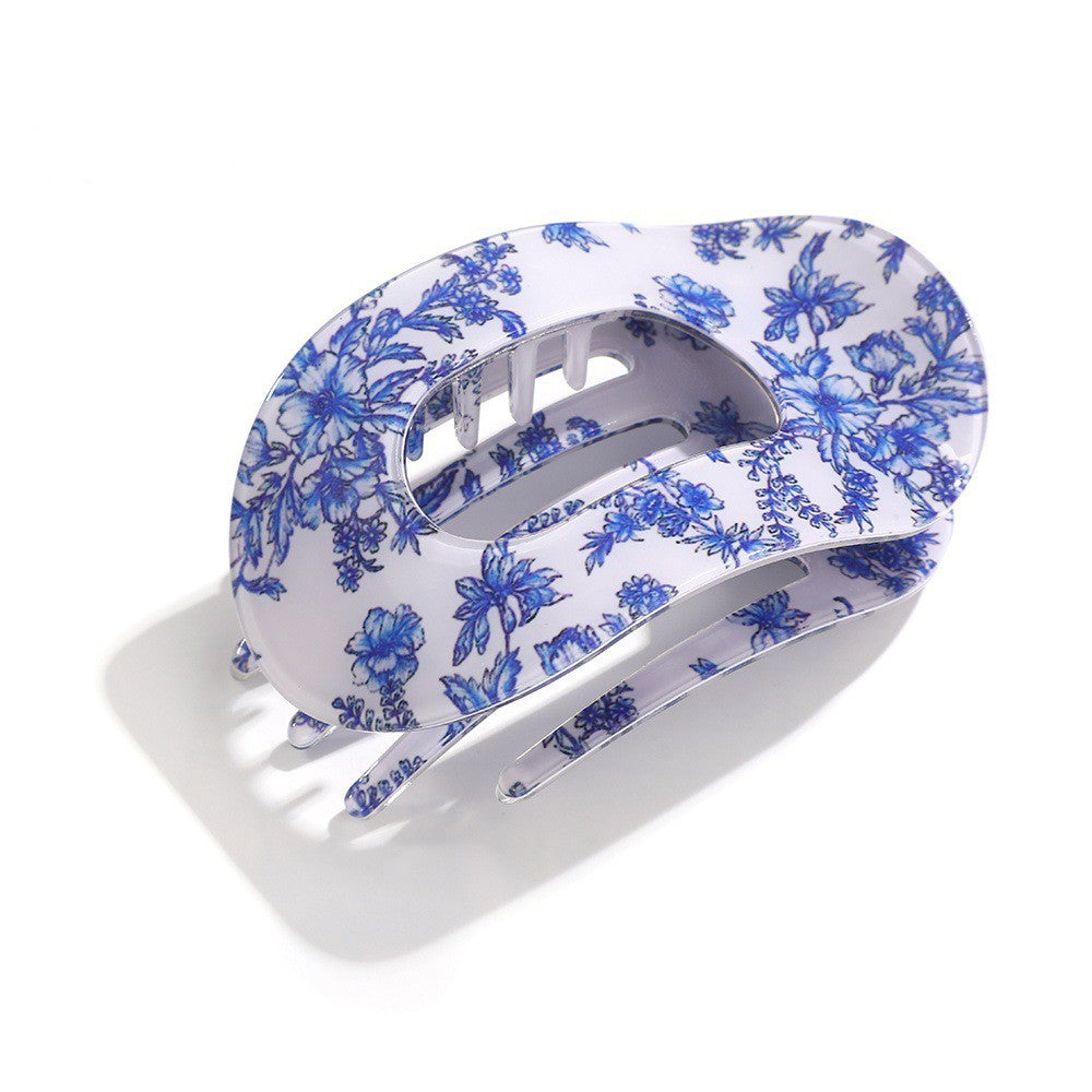 Jumbo Lay Flat Oval Hair Claw Clips Secure Styling | 40H1043