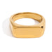 18K STAINLESS STEEL TARNISH FREE  GEOMETRIC RINGS | 40R147