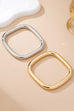 Two-Tone Chunky Tube Bangle Set | 80B1600