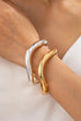 Two-Tone Waivy Tube Bangle Duo | 80B1587
