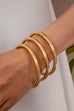 Chunky Triple Tube Bangle Set | 80B1604