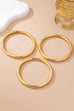 Chunky Triple Tube Bangle Set | 80B1604