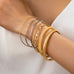Gold and Acrylic Multi Bangle Set Bracelet | 80B1590