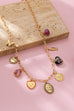 Heart Cloisonne Multi Charm Necklace | 80N92777