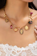 Heart Cloisonne Multi Charm Necklace | 80N92777