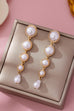 Linear Gradual Pearl Drop Earring | 80E61764