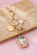 Flower and pearl Charm Key Chain Bag Charm | 80K103