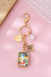 Flower and pearl Charm Key Chain Bag Charm | 80K103