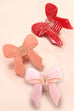 Marble & Pastel Bow Hair Claw Clips | 40H1059