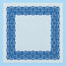 Lace Border Blue Lace-Print Square Scarf | 40SC763