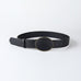 Western Oval Buckle Faux Leather & Leopard Belt | 40BT660
