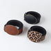 Western Oval Buckle Faux Leather & Leopard Belt | 40BT660
