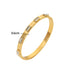 18K NON-TARNISH WATERPROOF STAINLESS STEEL BANGLE | 40B5240