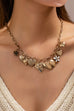 Vintage Gold-Tone Heart Charm Cluster Necklace | 80N92793
