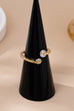 Gold Minimal Crystal Solitaire Bridal Ring | 80R165