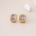 18K STAINLESS STEEL TARNISH FREE CRYSTAL EARRINGS | 40E472