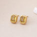 18K STAINLESS STEEL TARNISH FREE CRYSTAL EARRINGS | 40E472