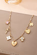 CHARM NECKLACE-crosses hearts flowers clovers | 80N92807