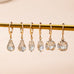 Clear Crystal Drop Huggie Earring Set | 80E61885