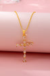 Rainbow  Crystal Cross Pendant Necklace | 80N92816