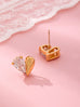 Heart-Shaped Crystal Stud Earrings | 80E61918