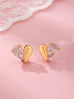 Heart-Shaped Crystal Stud Earrings | 80E61918