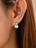 Crystal On Gold Post Stud Earrings | 80E61924
