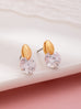 Crystal On Gold Post Stud Earrings | 80E61924