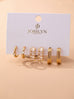 Crystal & Gold Hoop Earring Set | 80E61948