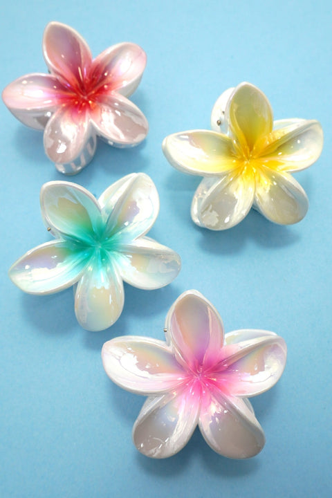 FLOWER POP COLOR HAIR CLAW CLIPS | 40H1051