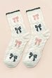 Cozy Bow & Tulip Crew Ankle Socks | 40S02084