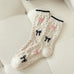 Cozy Bow & Tulip Crew Ankle Socks | 40S02084