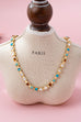 Multicolor Square Gemstone Long Necklace | 80N92826